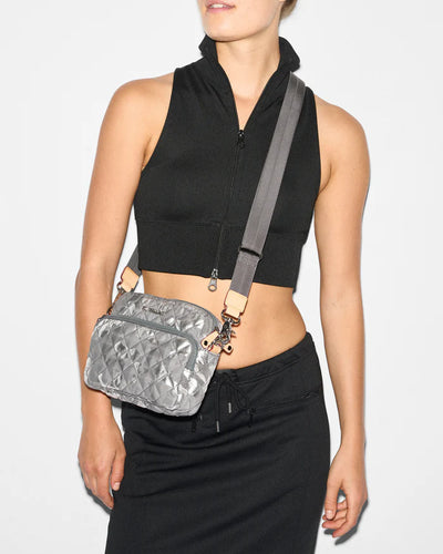 Small Metro Camera Bag - Silver Metallic Camo