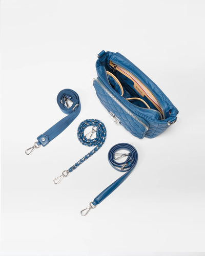 Medium Crosby Lock Crossbody - French Blue