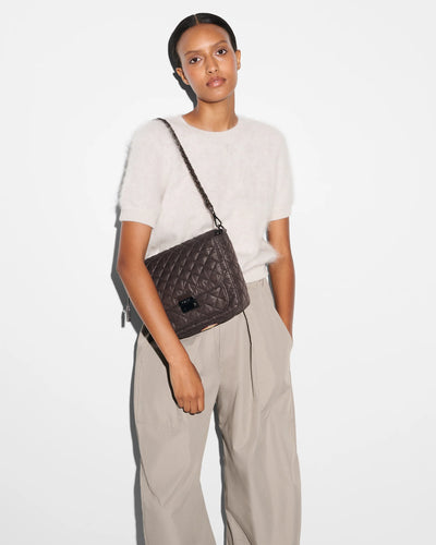 Medium Crosby Lock Crossbody - Espresso