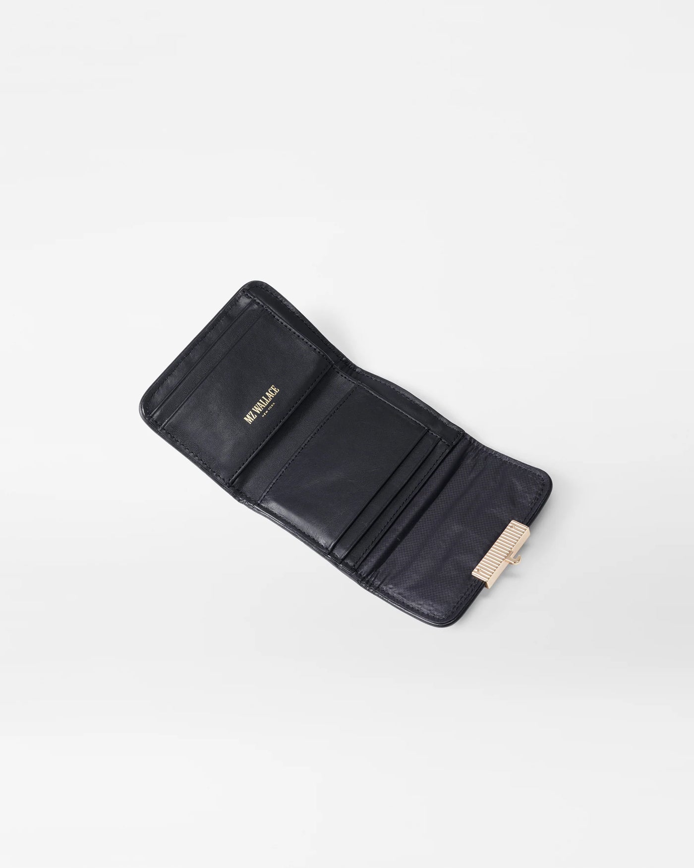 Small Crosby Lock Wallet- Black