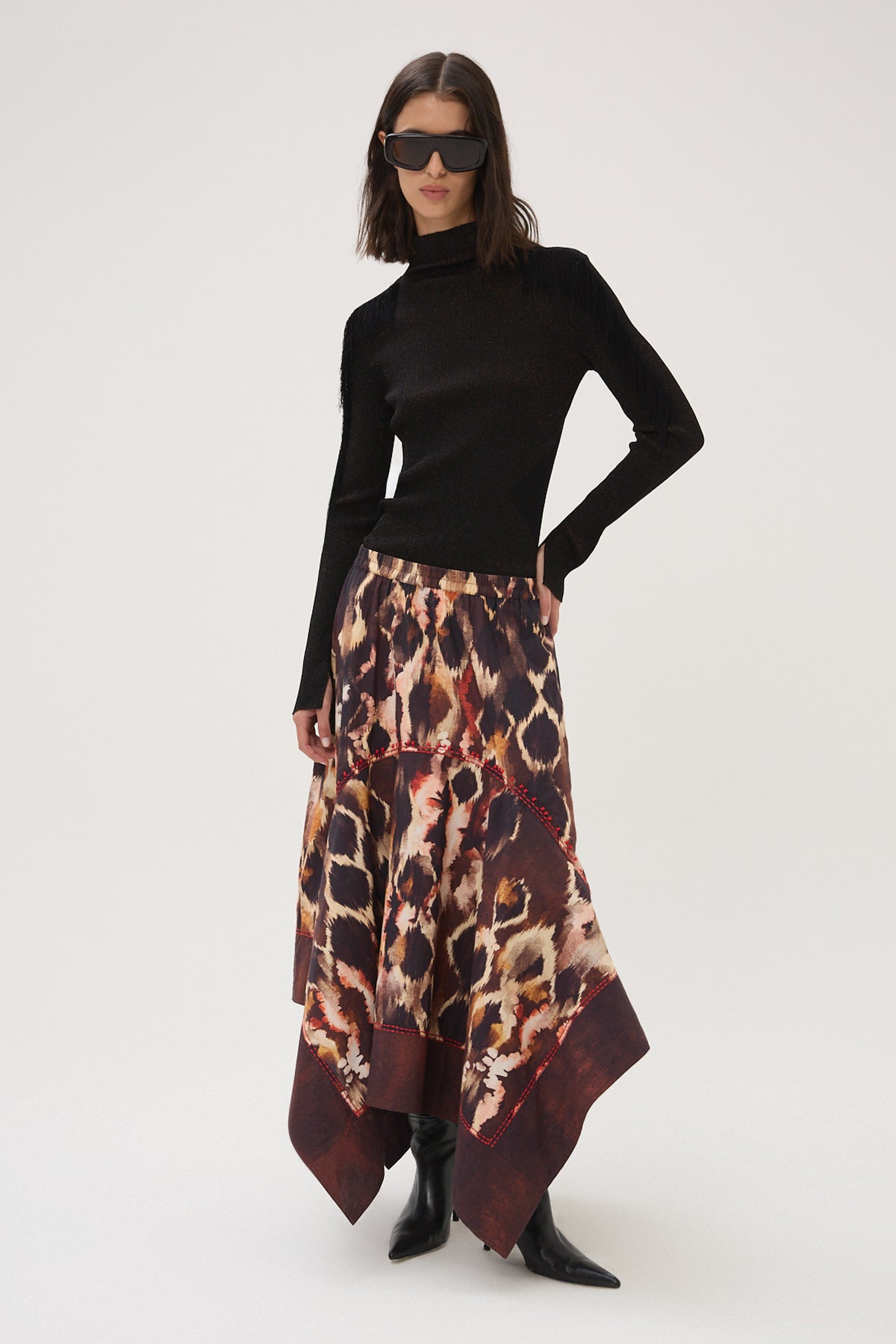 Fleetwood Elda Midi Skirt - Brown