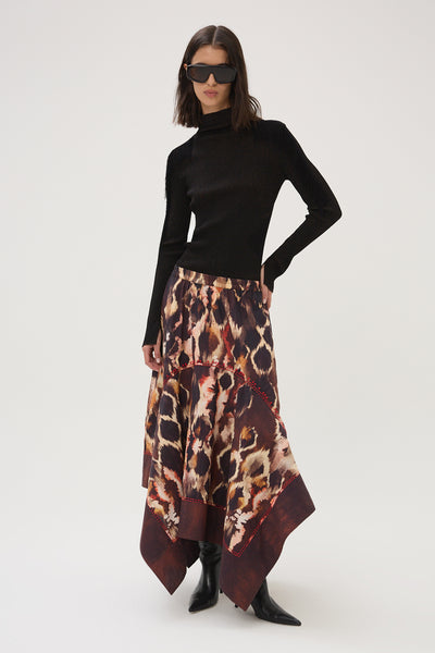 Fleetwood Elda Midi Skirt - Brown