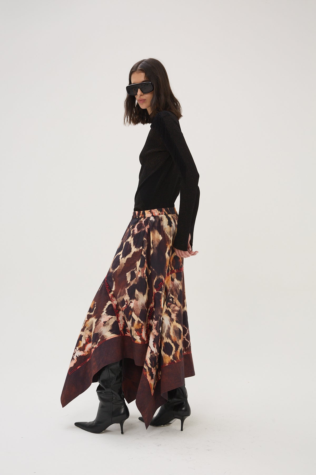 Fleetwood Elda Midi Skirt - Brown