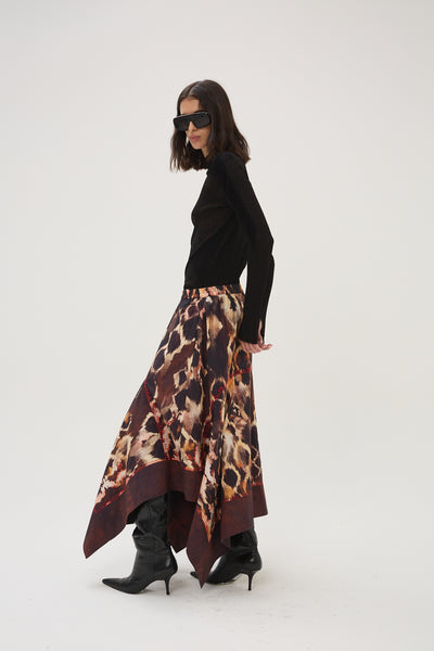 Fleetwood Elda Midi Skirt - Brown