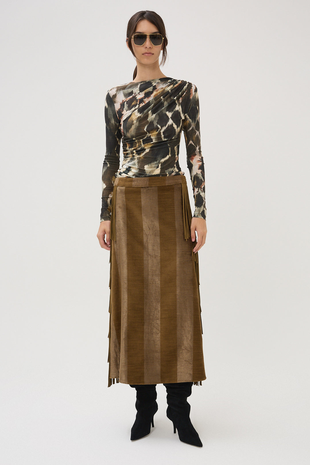 Fleetwood Curtis Top- Brown