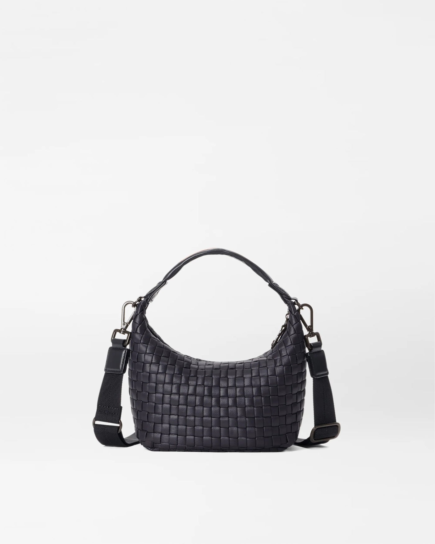 Mini Woven Hobo - Black