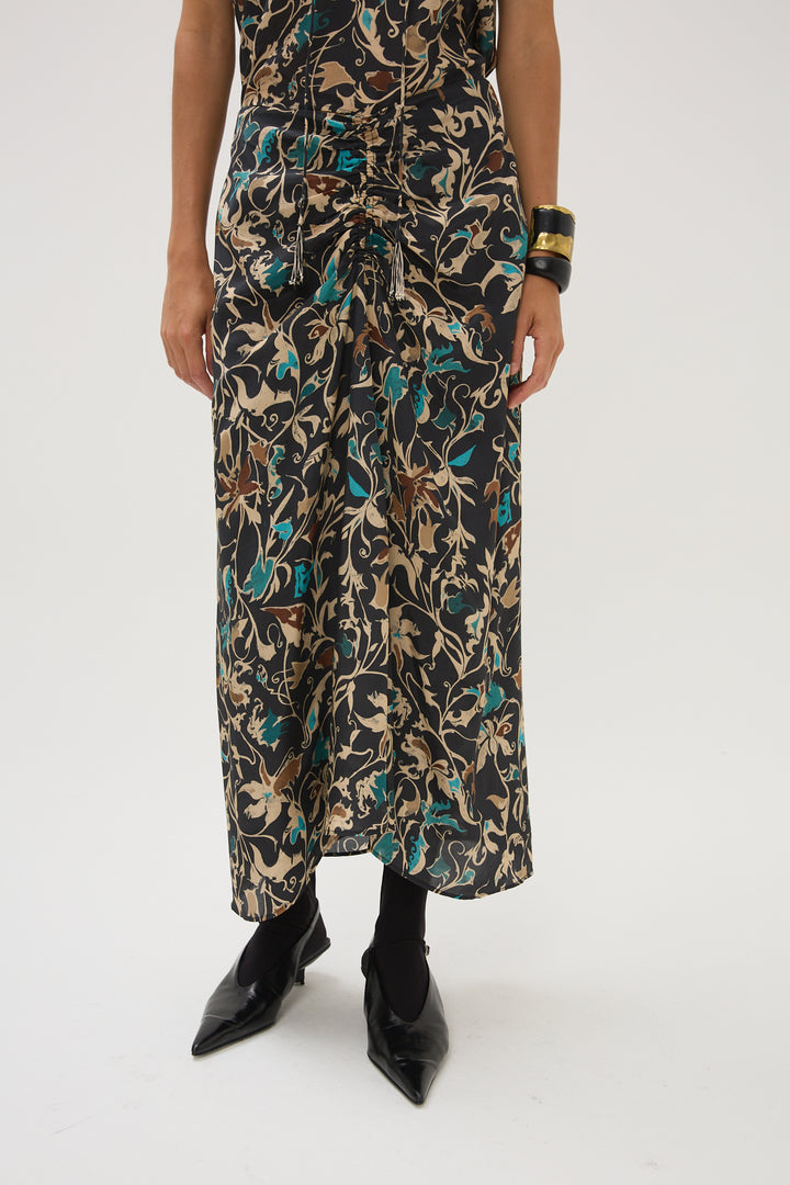 Berry Bonny Long Skirt - Black