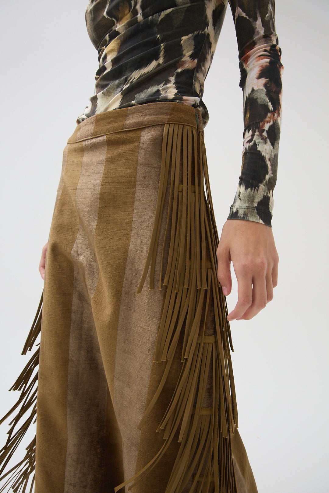 Kurt Sage Midi Skirt - Army