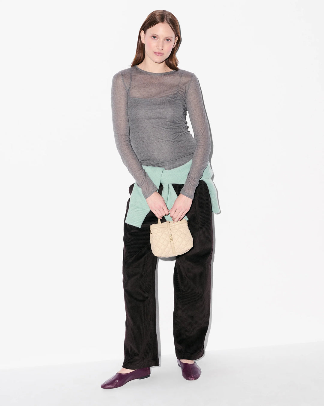 Mini Astor Top Handle - Buff