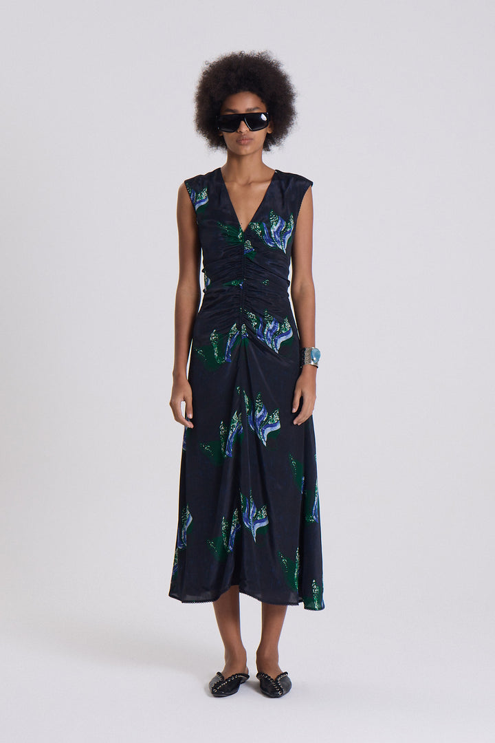 Melrose Tora Midi Dress - Blue