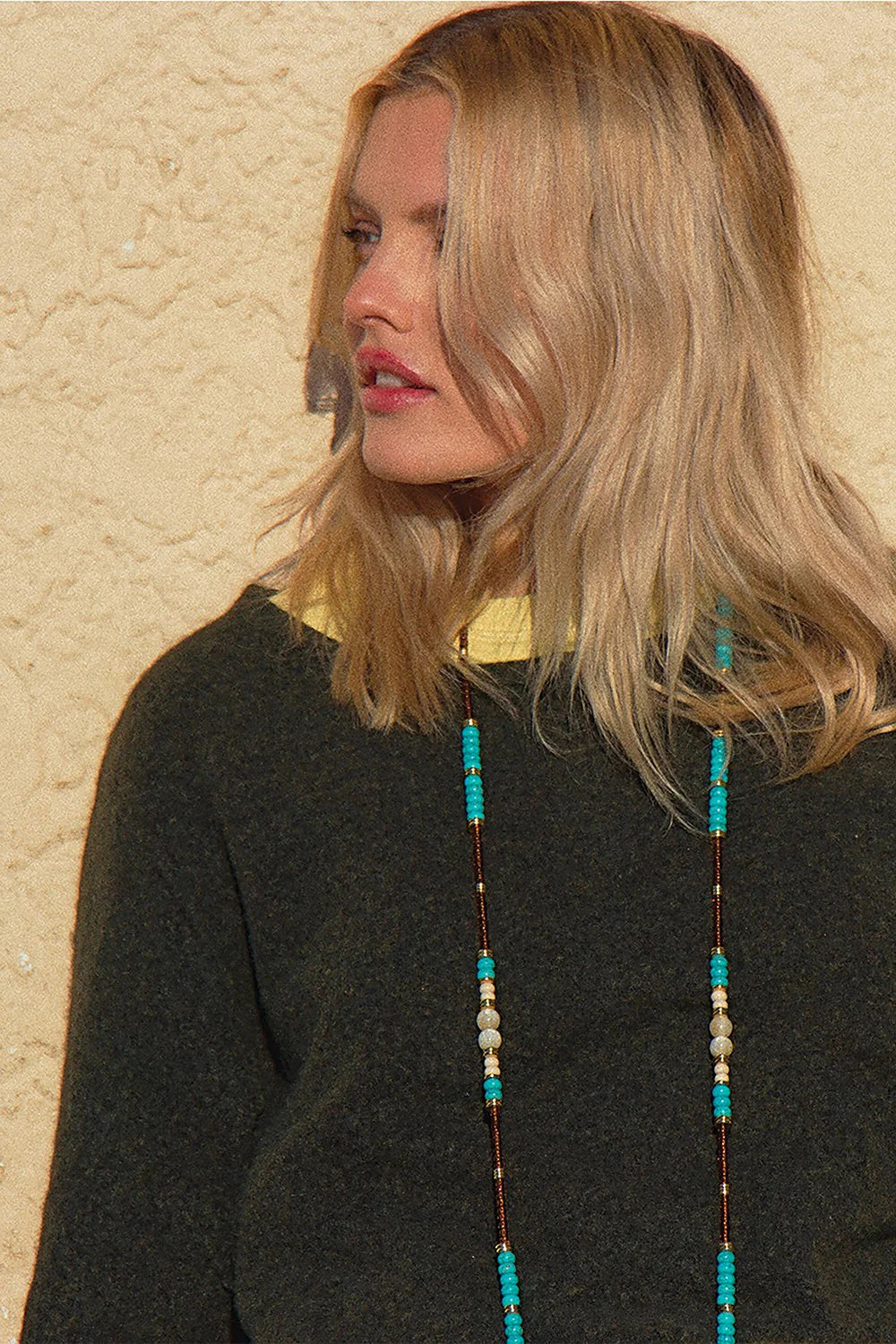 Iliana Long Chain - Brown