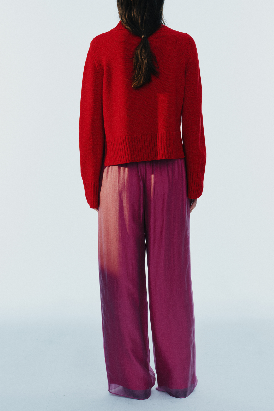 Leif Organza Pant - Rose