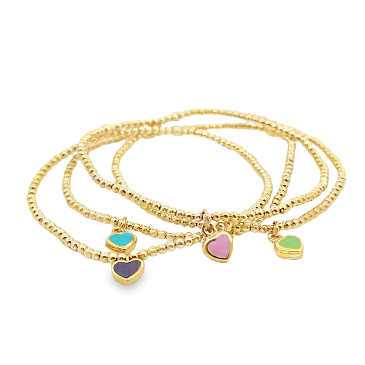 Charming Heart Pendant Bracelet - MOP