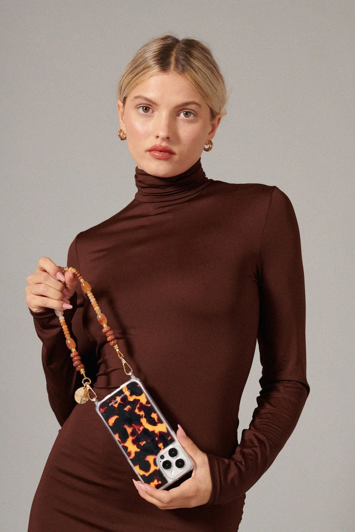 Meha Phone Chain - Brown