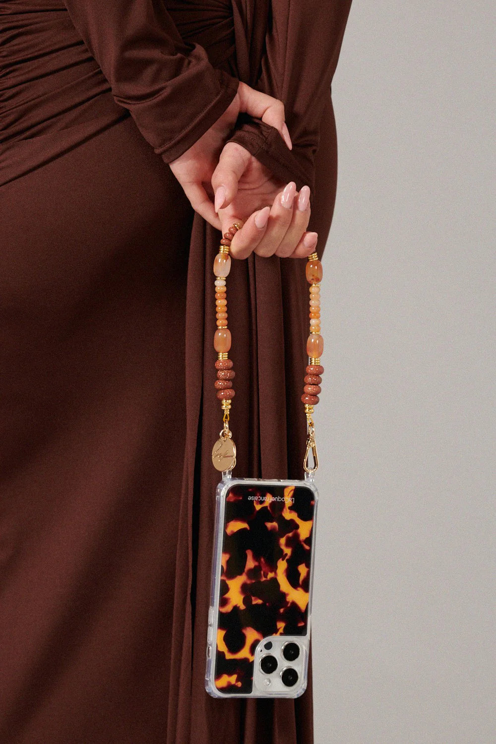 Meha Phone Chain - Brown