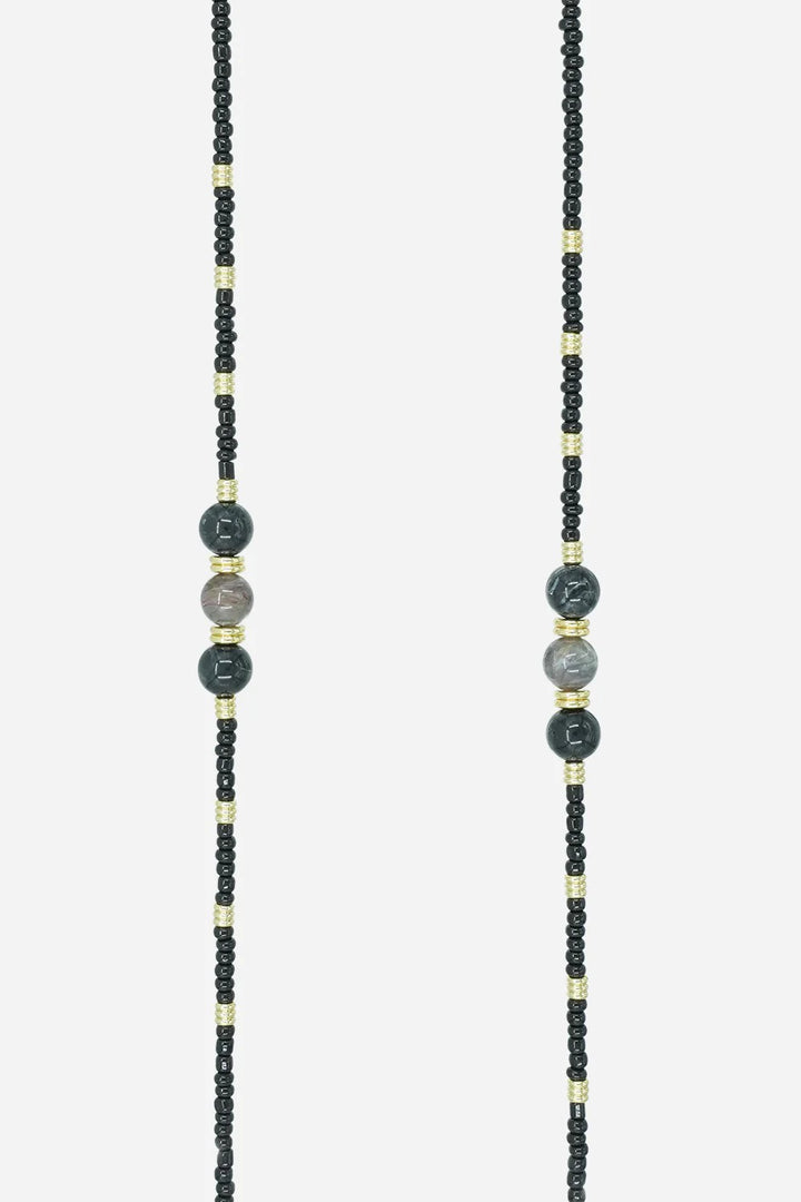 Iris Long Chain - Black