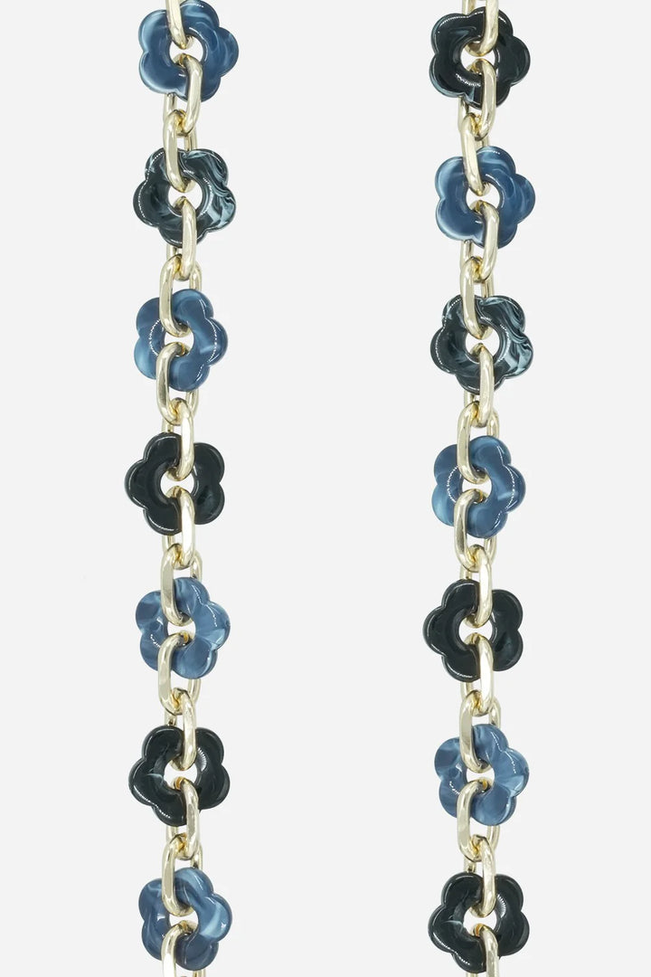 Cassy Long Chain - Blue Flower