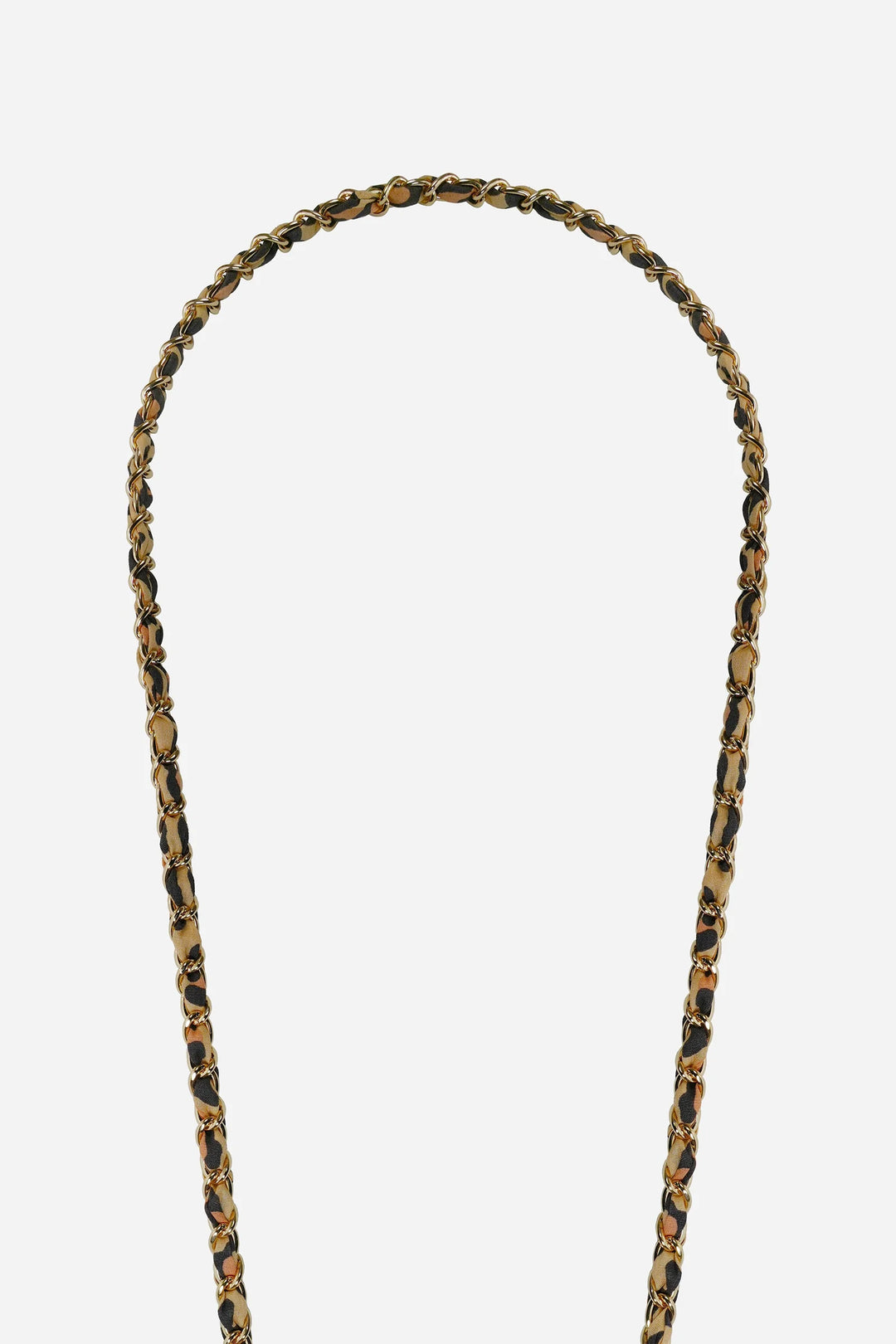 Cali Long Chain - Gold Leopard