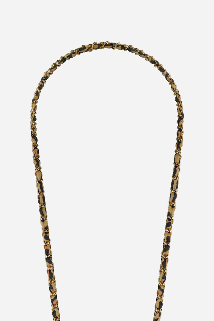 Cali Long Chain - Gold Leopard