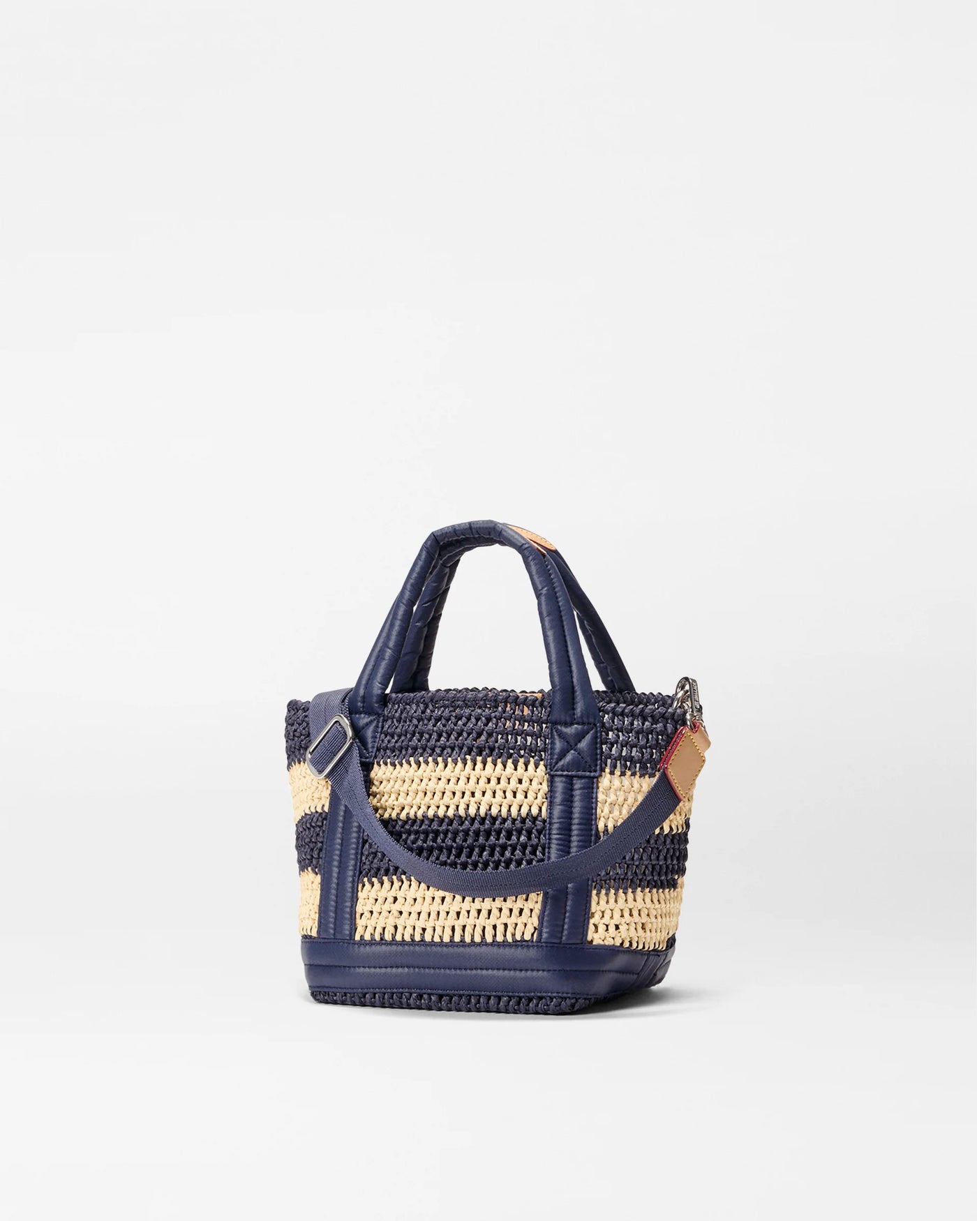 Mini Raffia Tote - Dawn/Natural Stripe