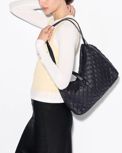 Astor East West Tote - Black