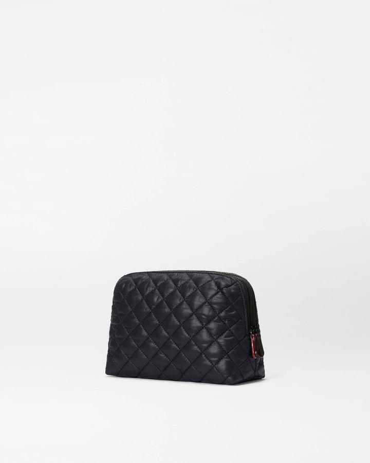 Medium Double Zip Cosmetic - Black