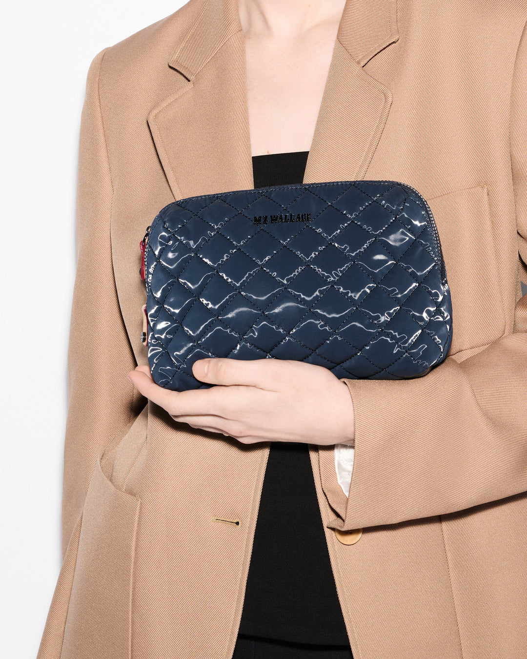 Medium Double Zip Cosmetic - Ink Liquid