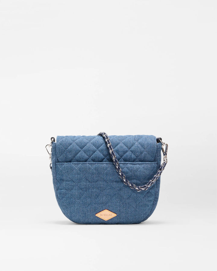 Crosby Lock Saddle Crossbody - True Blue Denim