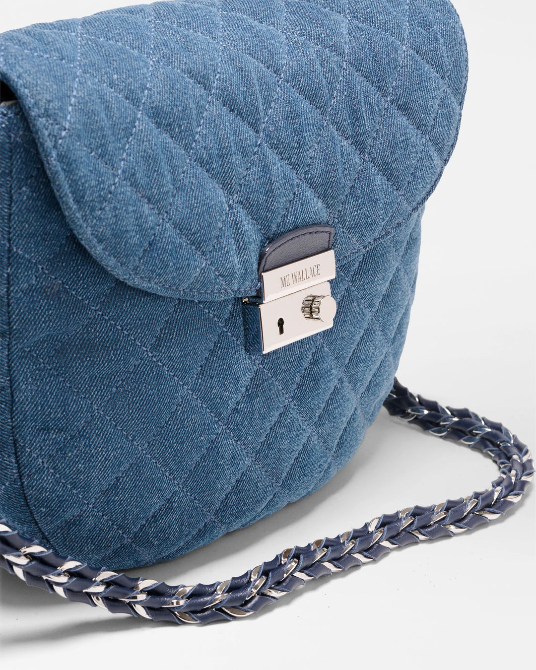 Crosby Lock Saddle Crossbody - True Blue Denim