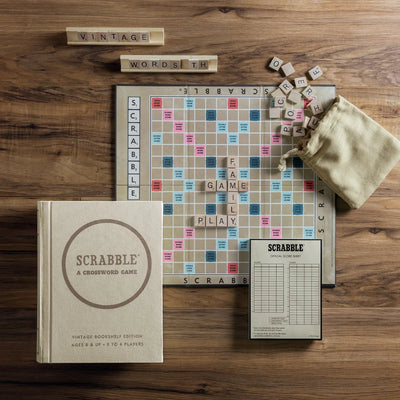 Scrabble Vintage Bookshelf Game