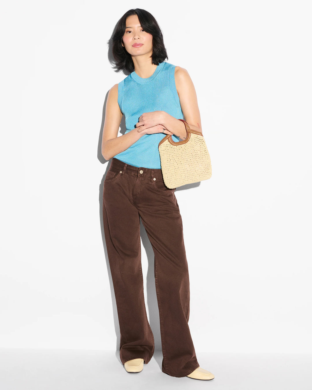 Mini Crochet Georgica Tote - Camel Crochet