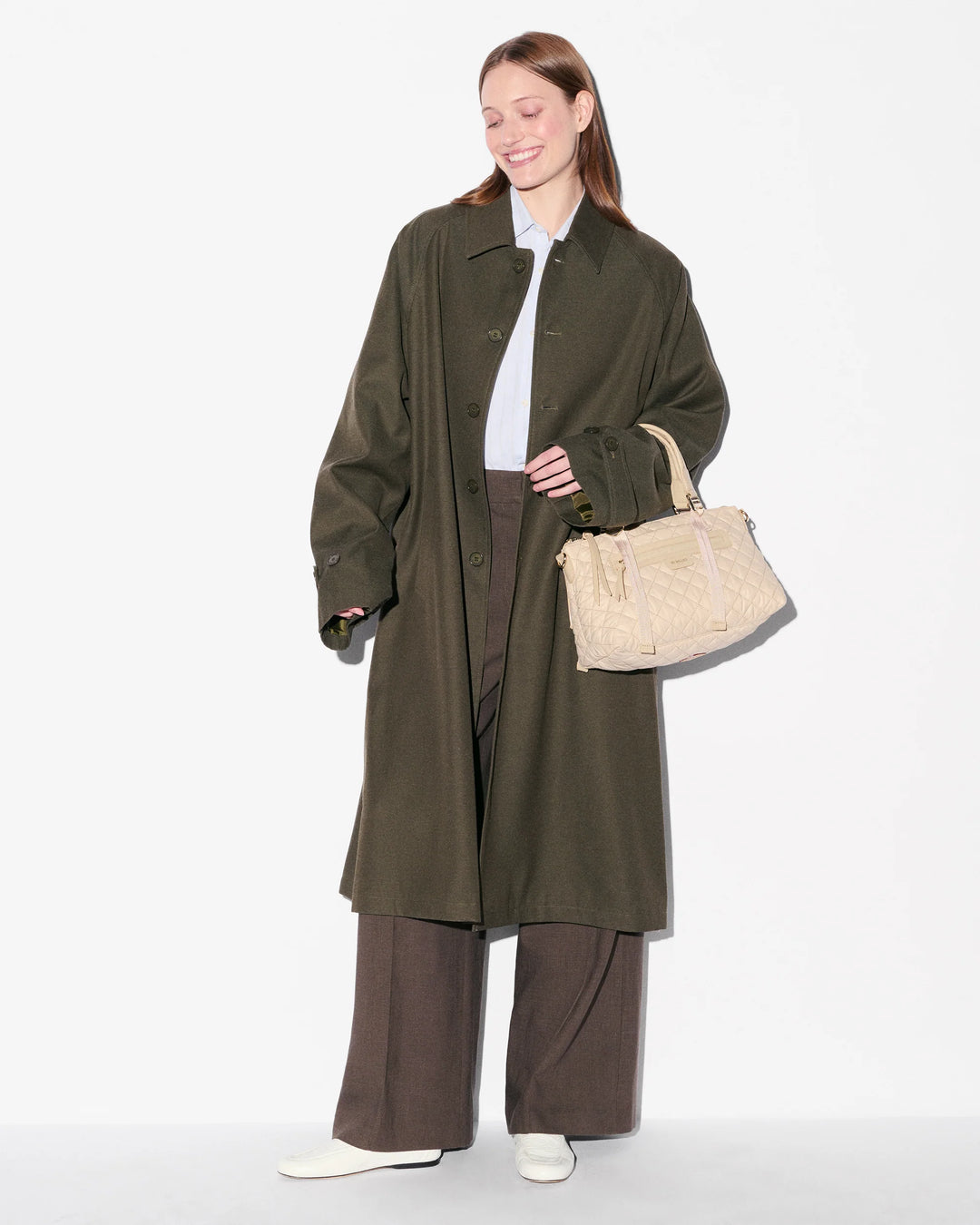 Small Park Satchel - Buff