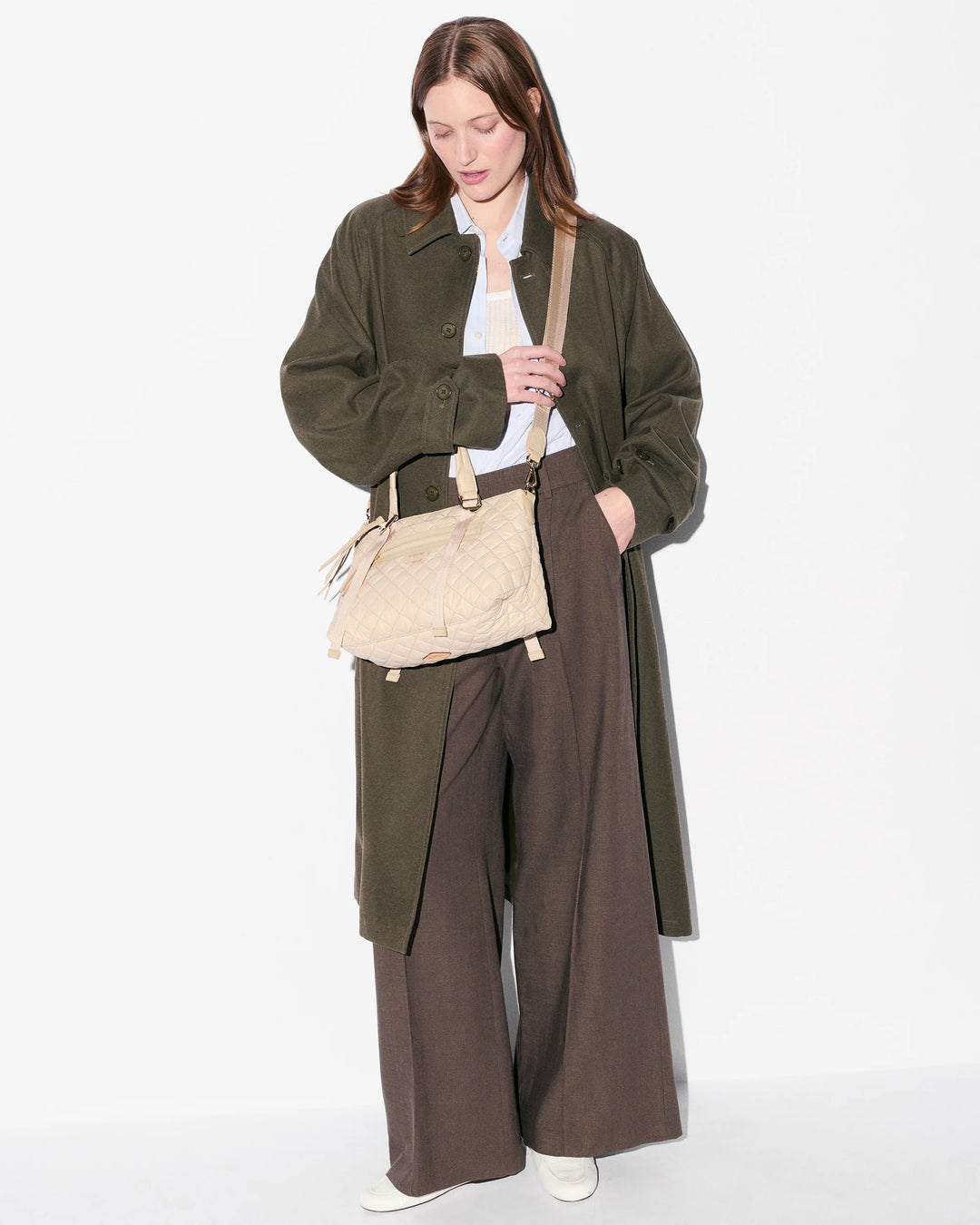 Small Park Satchel - Buff