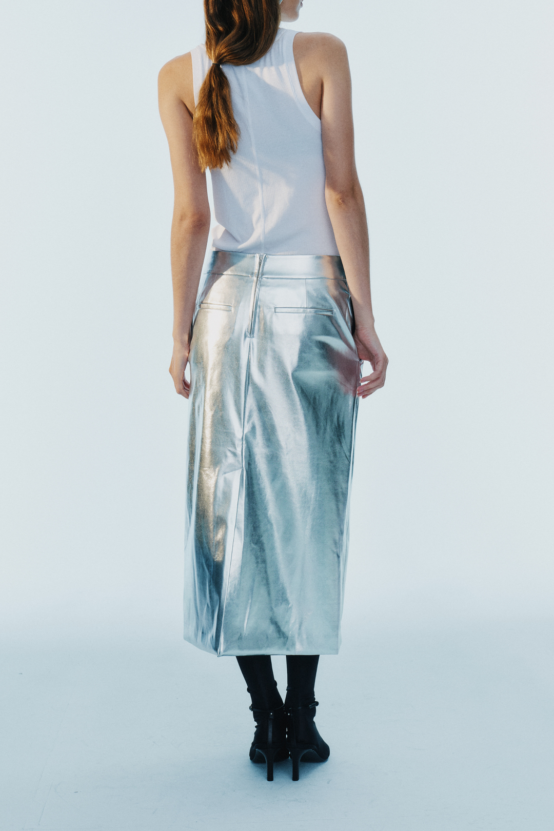 Jenson Metallic Skirt - Silver