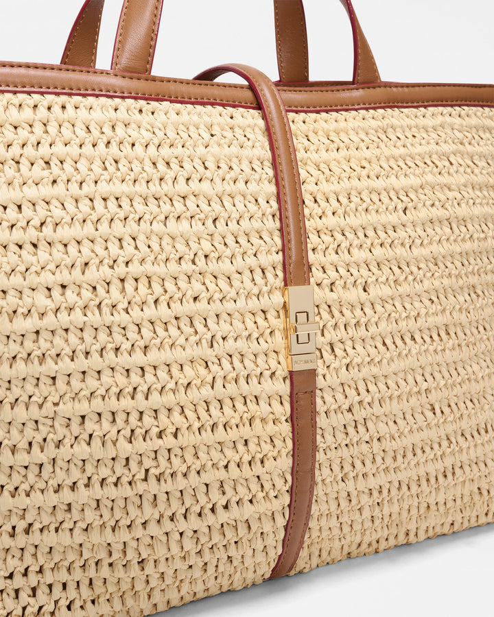 Medium Crochet Astor Top Handle - Camel Crochet