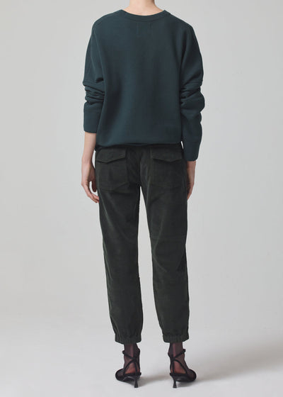 Agni Utility Trouser Corduroy - Seaweed