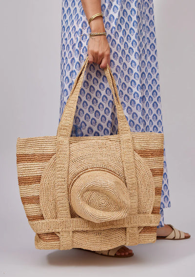 The Original Traveler Bag - Toast Stripe