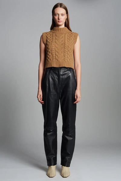 Ada Sweater Tank - Camel