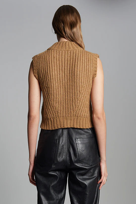 Ada Sweater Tank - Camel