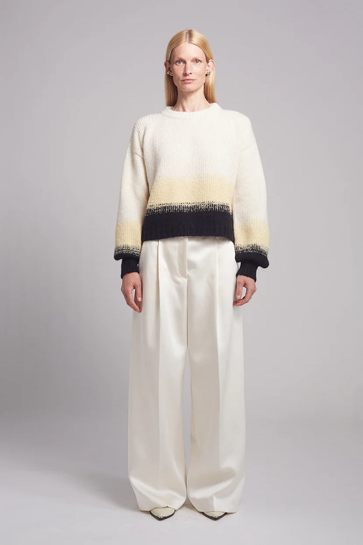 Sonia Sweater - Ivory/Butter/Black