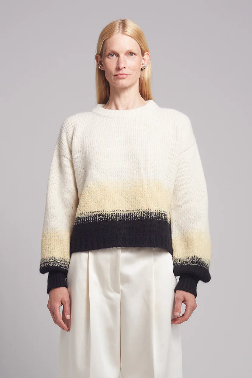 Sonia Sweater - Ivory/Butter/Black