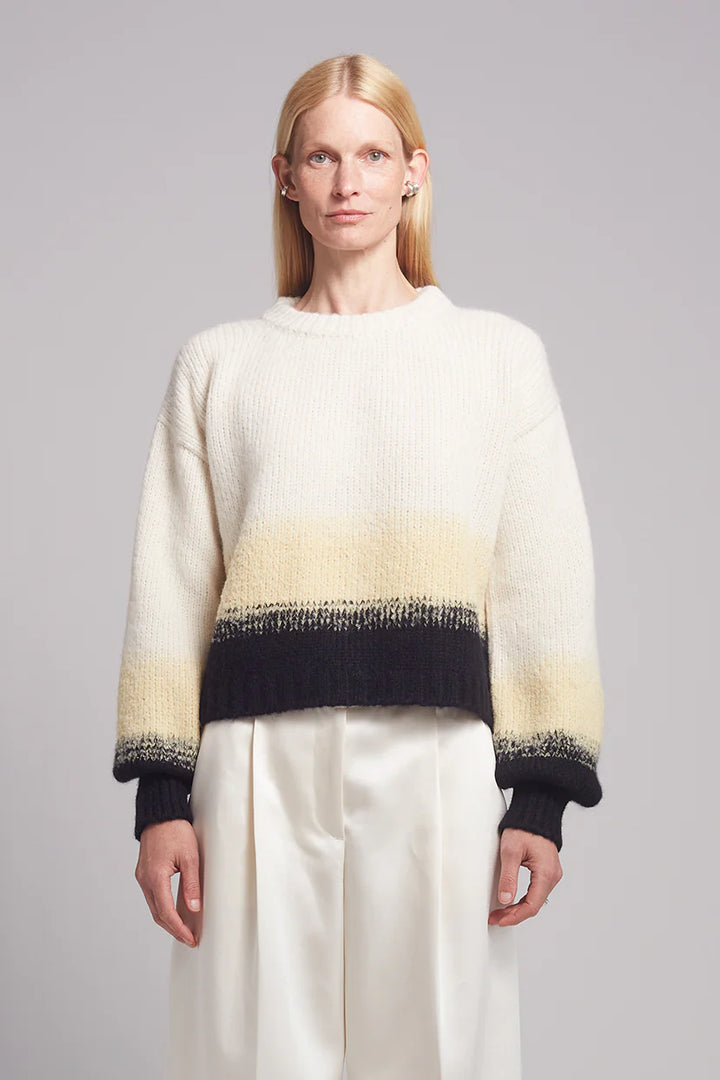 Sonia Sweater - Ivory/Butter/Black