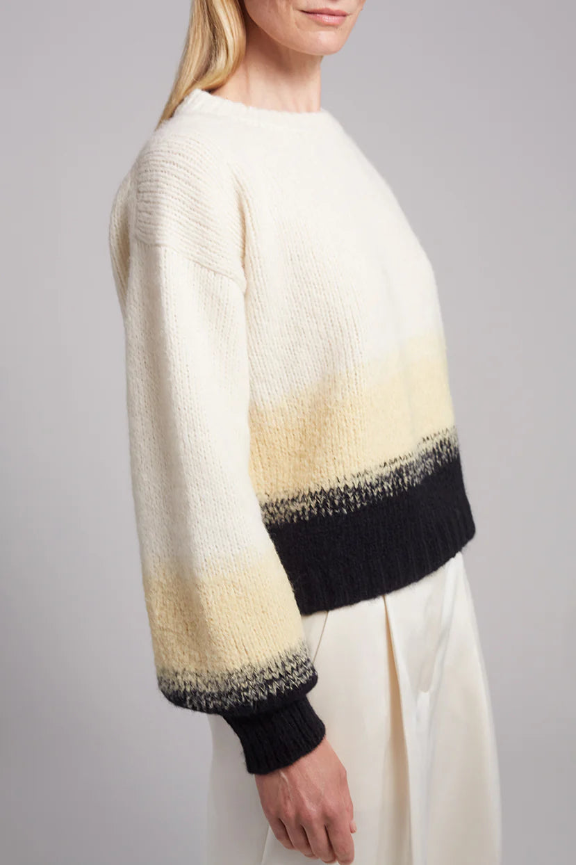 Sonia Sweater - Ivory/Butter/Black