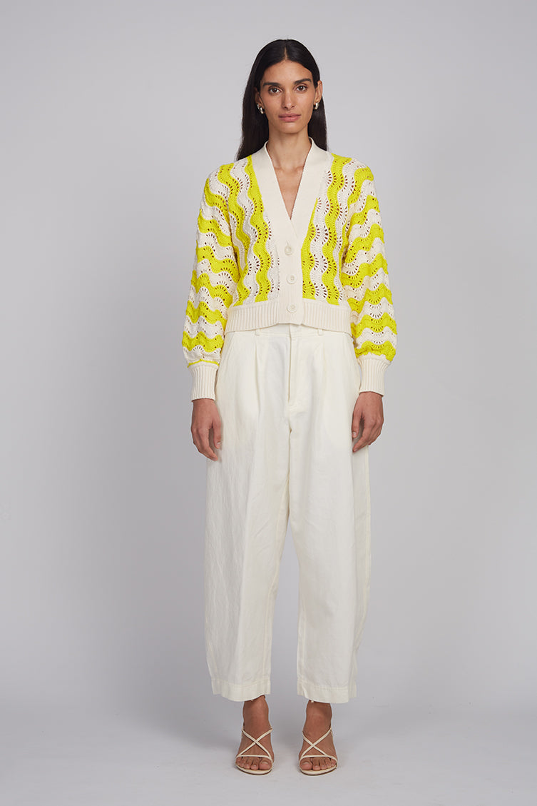 Luna Cardi - Ivory + Limone