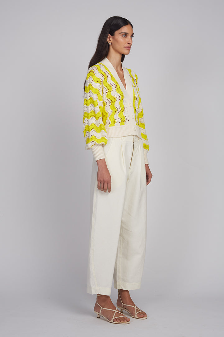 Luna Cardi - Ivory + Limone