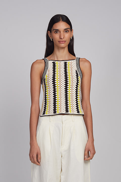 Kerry Crochet Tank - Multi