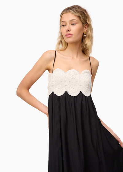 Iona Maxi Dress - Macadamia/Black
