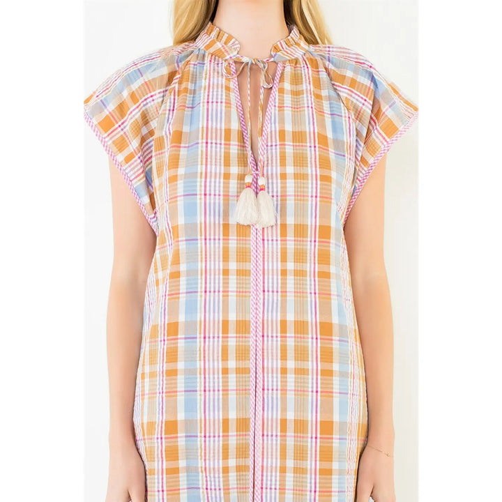 Sunset Plaid Dress