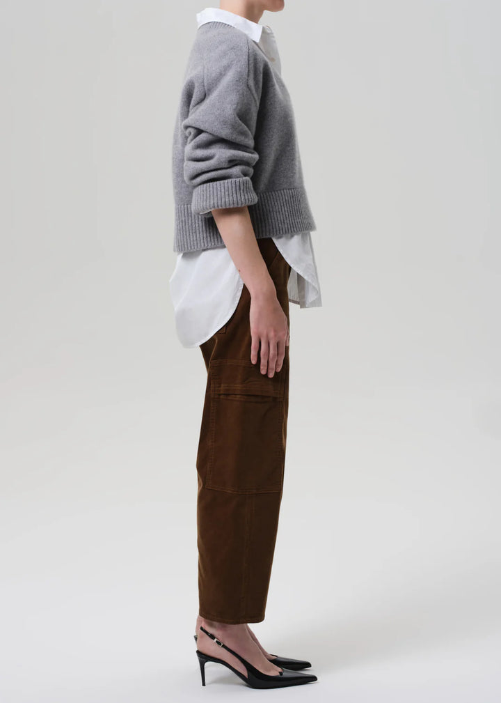 Marcelle Low Slung Easy Cargo Corduroy - Manuka