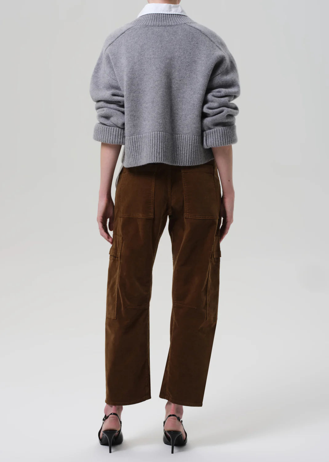 Marcelle Low Slung Easy Cargo Corduroy - Manuka